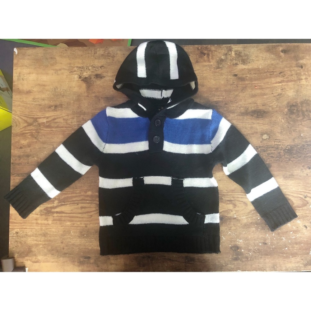 ⬇️$16 Rebel toddler stripped hoodie sweater
